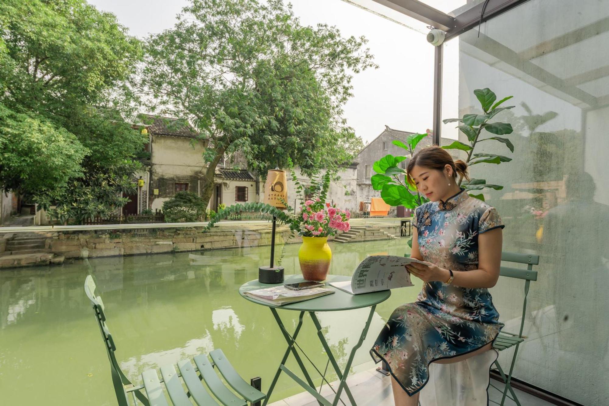Tongli Slowlife River View Inn Сучжоу Екстер'єр фото