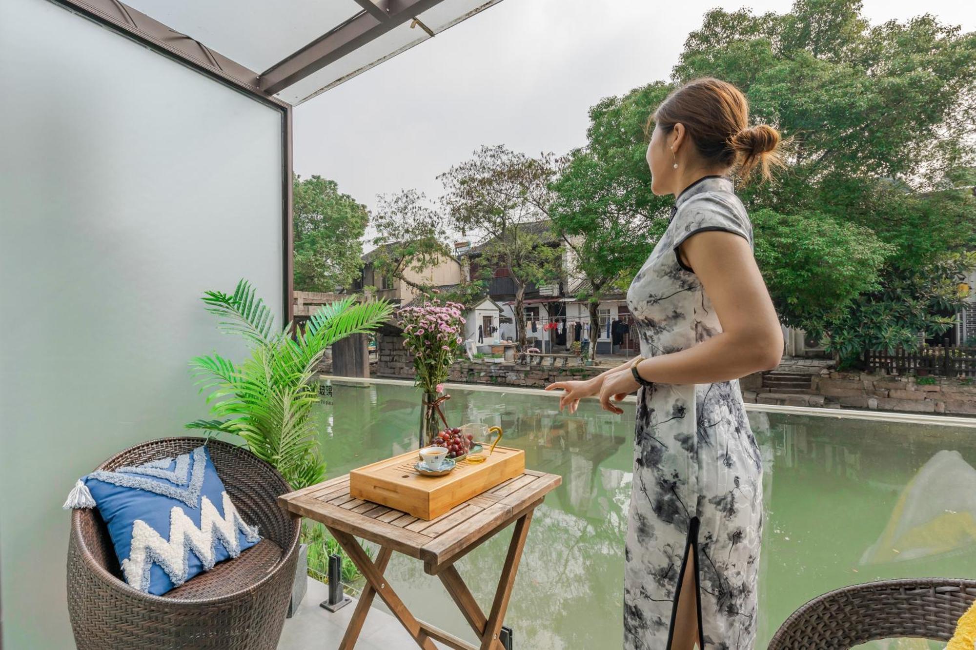 Tongli Slowlife River View Inn Сучжоу Екстер'єр фото