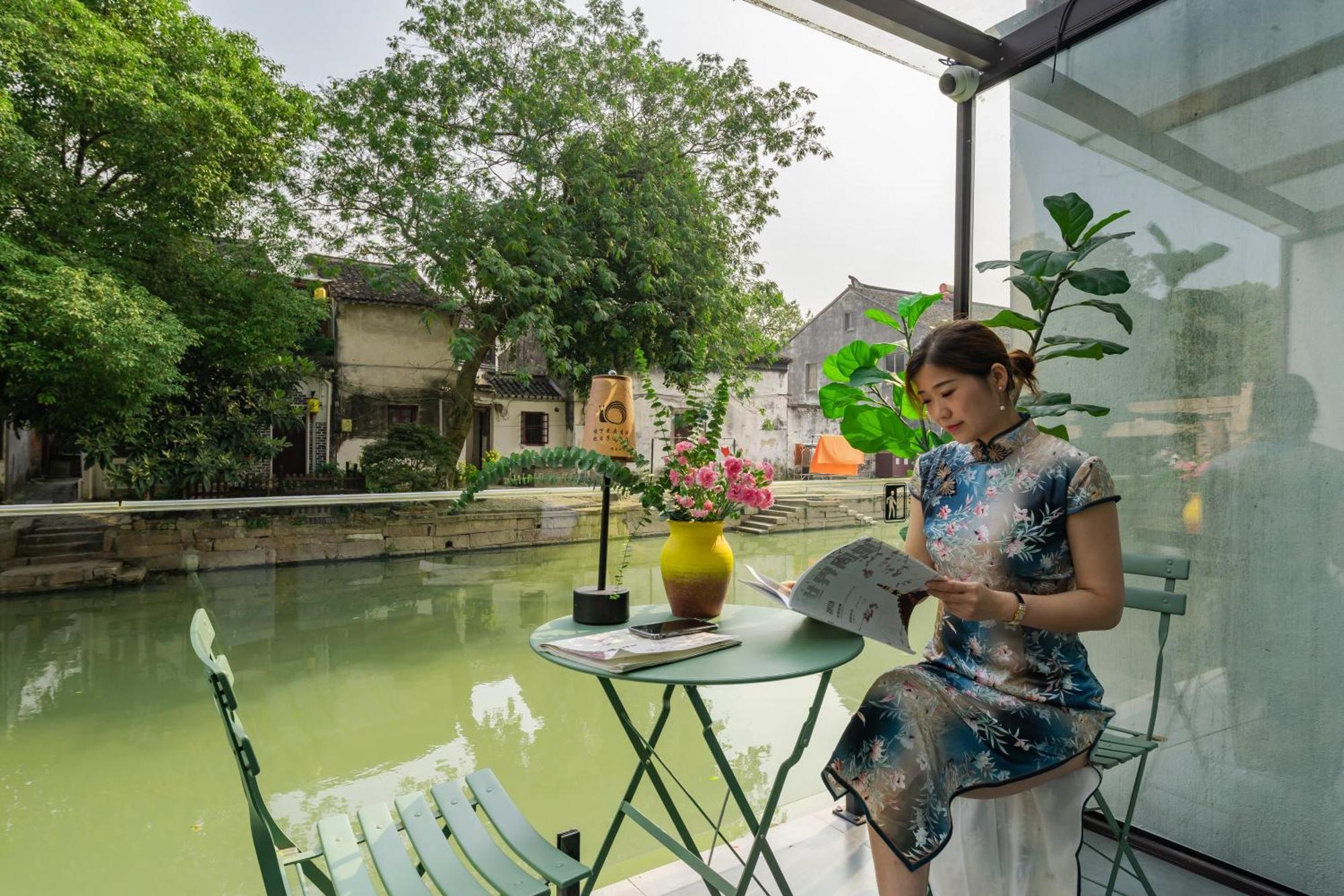 Tongli Slowlife River View Inn Сучжоу Екстер'єр фото