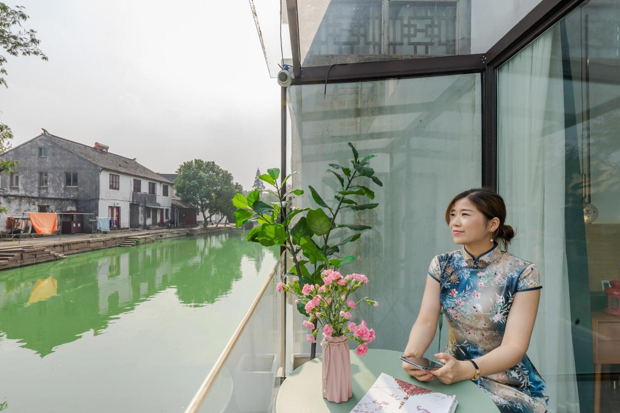 Tongli Slowlife River View Inn Сучжоу Екстер'єр фото