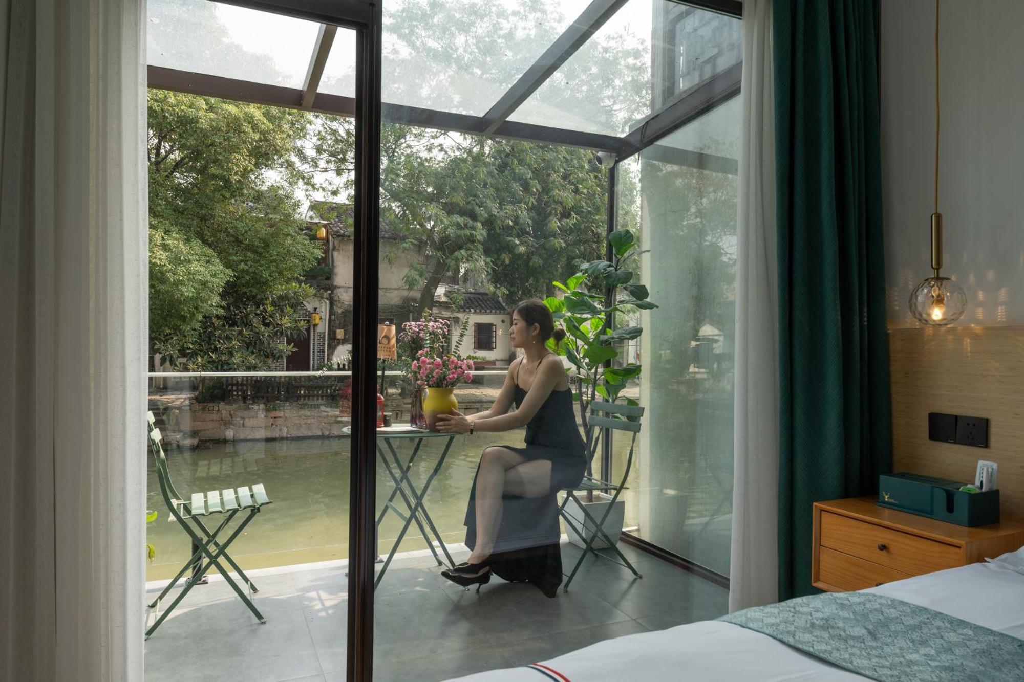 Tongli Slowlife River View Inn Сучжоу Екстер'єр фото