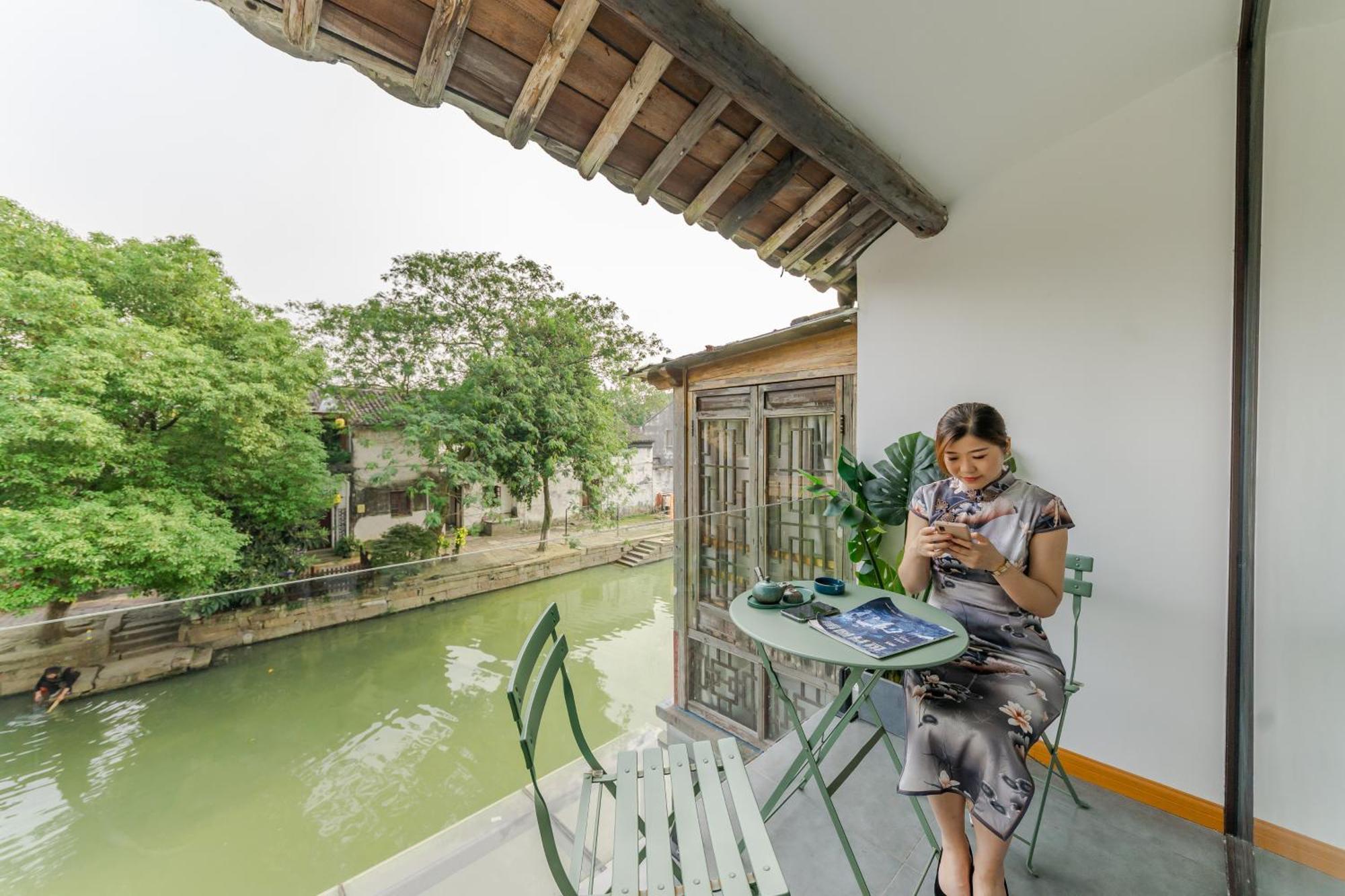 Tongli Slowlife River View Inn Сучжоу Екстер'єр фото